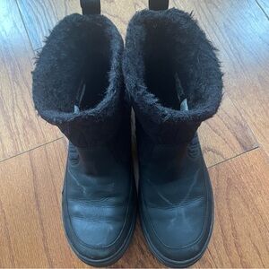 Black Fur-Lined Boots